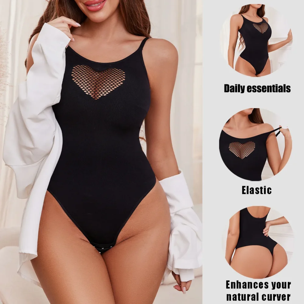 Women Sexy Body Shaping Bodysuit Hip Lifting Waist Tummy Tightening Mesh Thong Shape Wear
