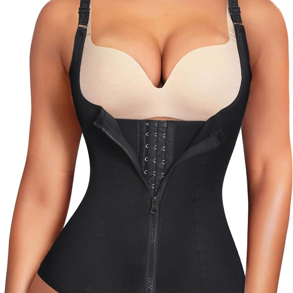 Adjustable Strap Women’s Waist Trainer Bodysuit, Nylon, Medium Shaping, Quick Dry, OEMODM